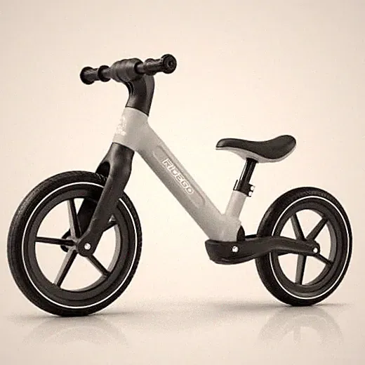 14 Inch Balance Bike for Kids 3–6 Years, Lightweight Toddler Bike Light Gray