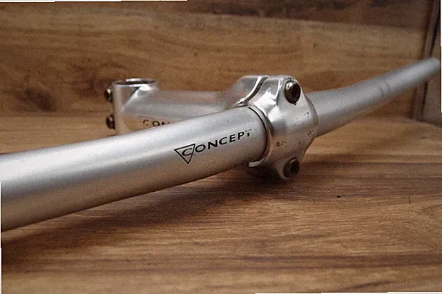 1995 MTB alloy flat handlebar Concept + ahead stem Concept by Premetec 1 /8 in