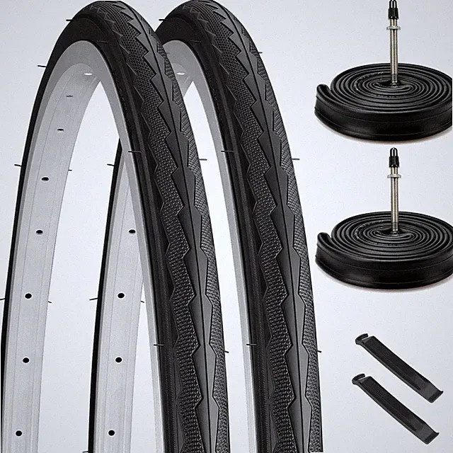 2 Pack 700x28c Road Bike Tires, Foldable 28-622 700x28c Bike Tires and Tubes...