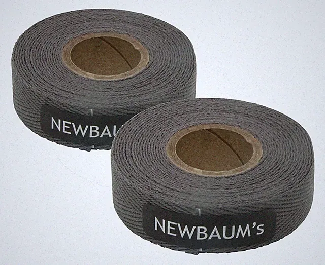 2-Rolls Newbaums Cotton Cloth Road Fixie Bike Handlebar Bar Tape Wrap Dark Grey