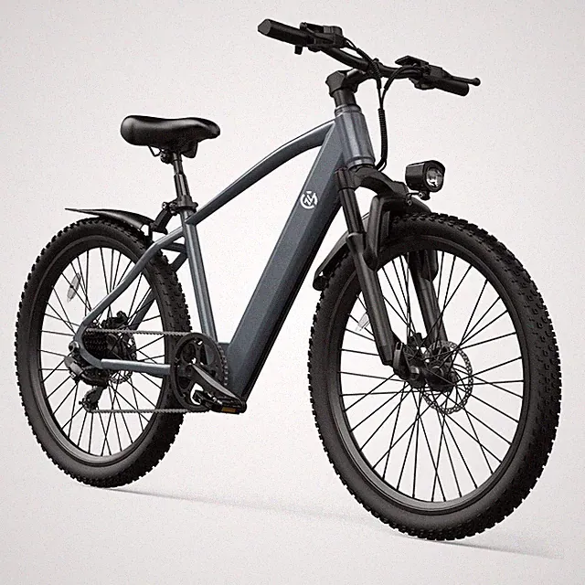24in Electric Mountain Bike 500W Motor 48V 10.5AH 7 Speed City Commuting E-bike