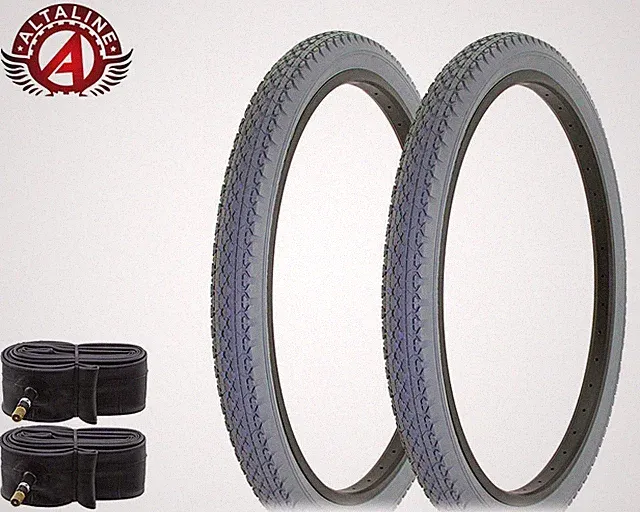 AltaLine Bicycle Wire Bead Cruiser TIRES 26 x 2.125 HEAVY DUTY Diamond w/TUBES.