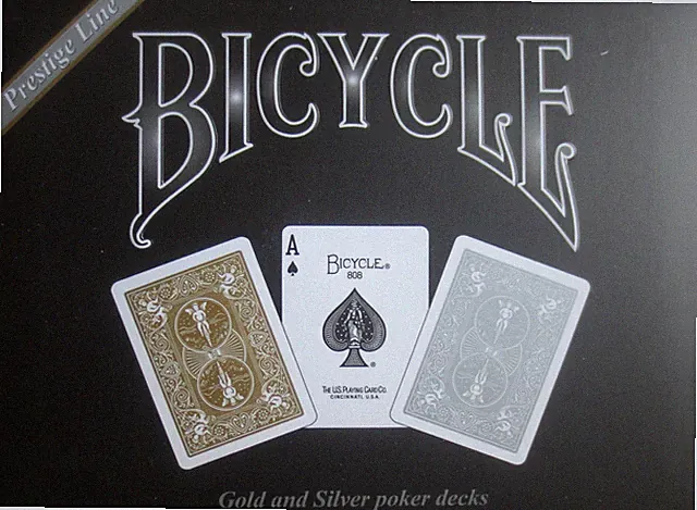 Bicycle Rider Back Gold and Silver 2 Deck Set of Playing Cards –Reprint - Sealed