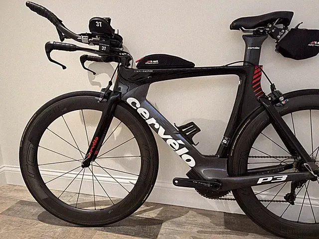 Cervelo P3 Ultegra Di2 Grey/Red Size 54 Triathlon Bike