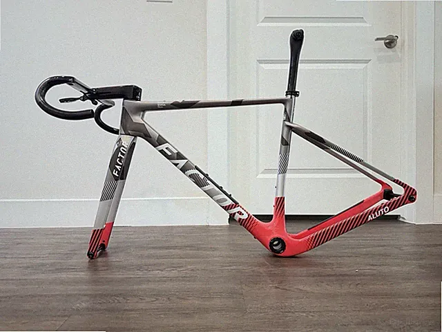 Factor Aluto Carbon Fiber Gravel Bike 52cm Quattro Gray Frameset