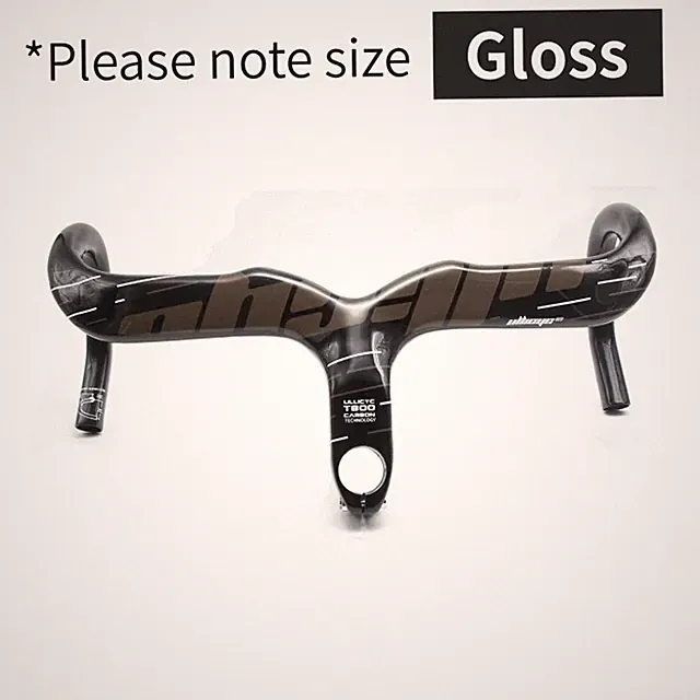 Integrated Carbon Road Bicycle Handlebar Gloss/Matte Internal Routing Superlight