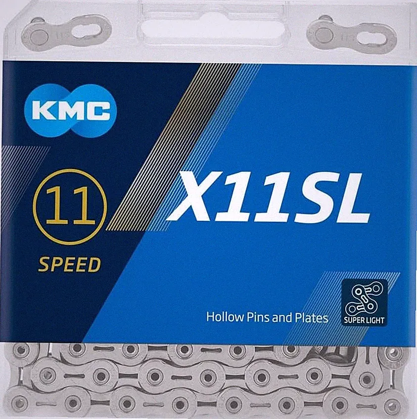 KMC X11SL 11-Speed 118 links Hollow pin Bicycle Chain