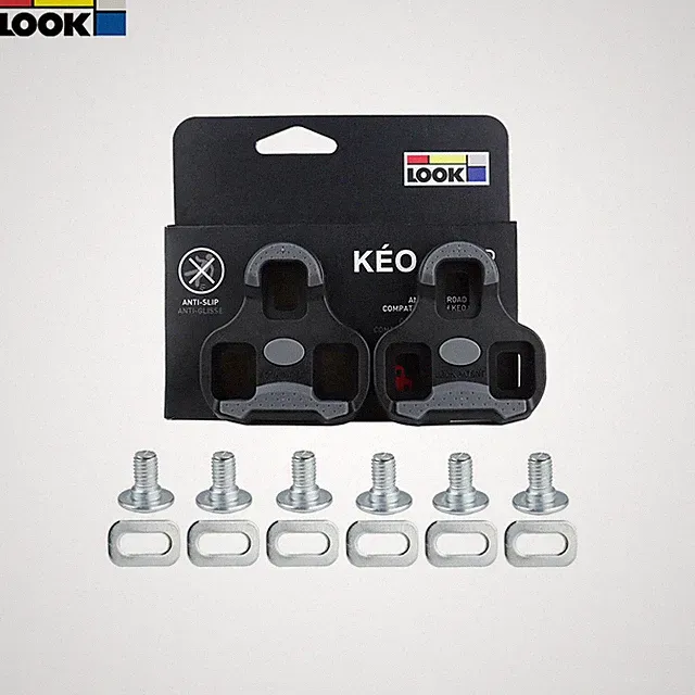 LOOK KEO New Anti-Slip Road Bike Cleats Grip Black 0˚ Grey 4.5˚ Red 9˚ Float
