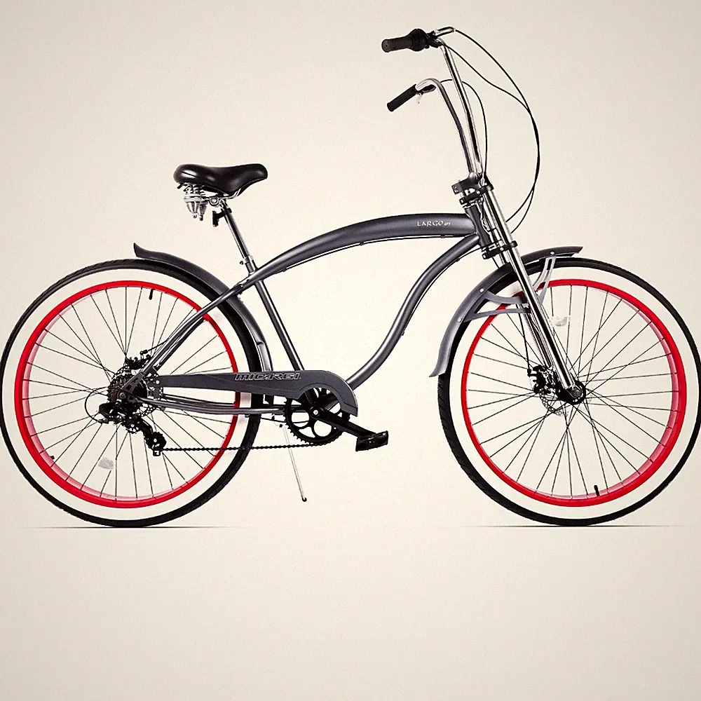 Micargi 29" Beach Cruiser Bike For Men 7 Speed Fat Tires Bicycle Disc Brake
