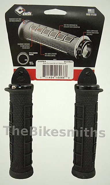 ODI Elite Pro Lock On Mountain BMX Bike Grips 130mm Green Red Blue Black Grey