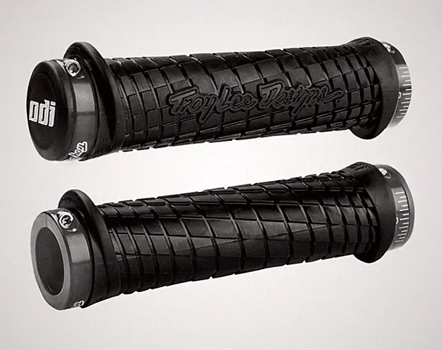 Odi Troy Lee Design Bonus Pack Black/Gray Mountain Bike Grips NEW