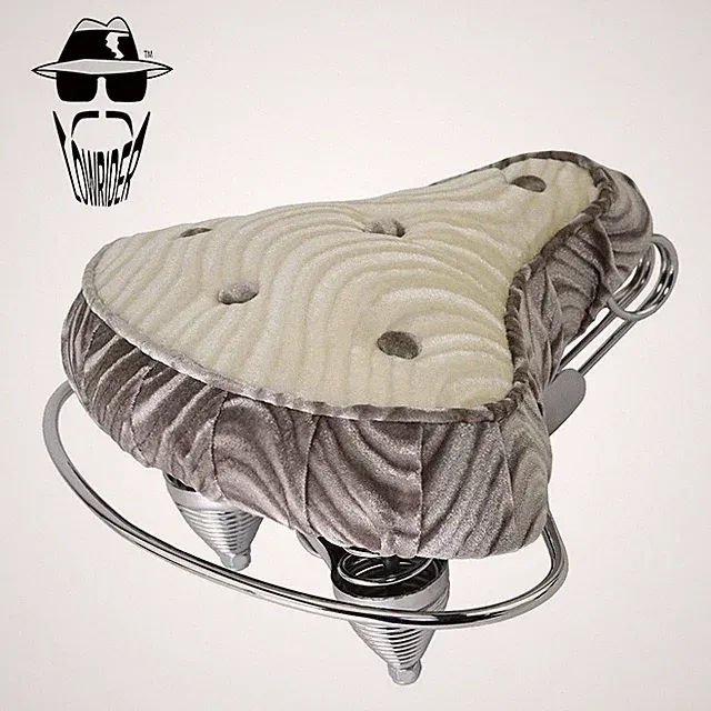 ORIGINAL LOWRIDER 2 Tone Cruiser Button Deluxe Velour Saddle Lowrider Bike Seat.