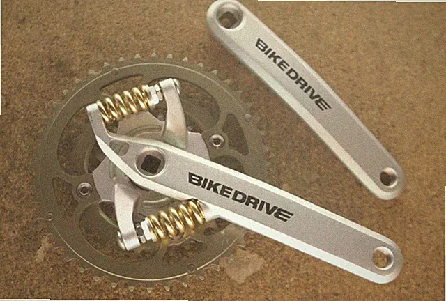Retro NOS NEW Bikedrive mountainbike suspension triple cranks crankset chainset