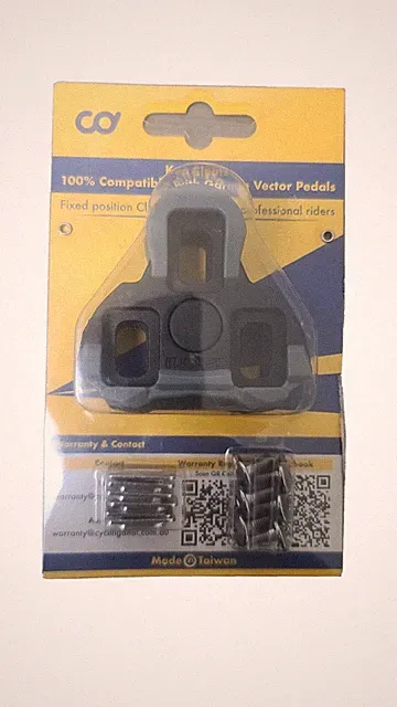 ROAD BIKE BICYCLE CLIPLESS PEDALS GENUINE CLEATS - Grey