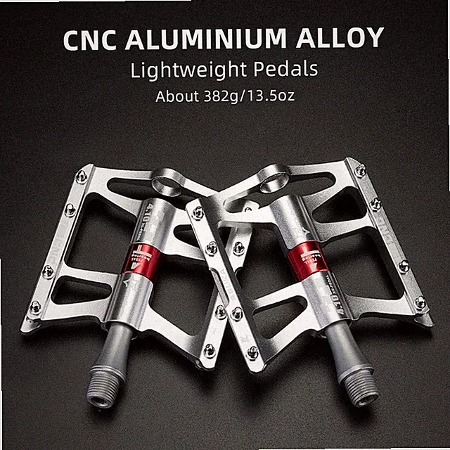 ROCKBROS 4Bearings Mountain Bike Pedals Platform Flat Pedals Aluminum Alloy9/16"