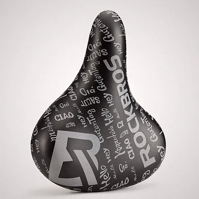 RockBros Comfort Bike Seat Shock Absorbing Saddle Bicycle Seat Black Gray for
