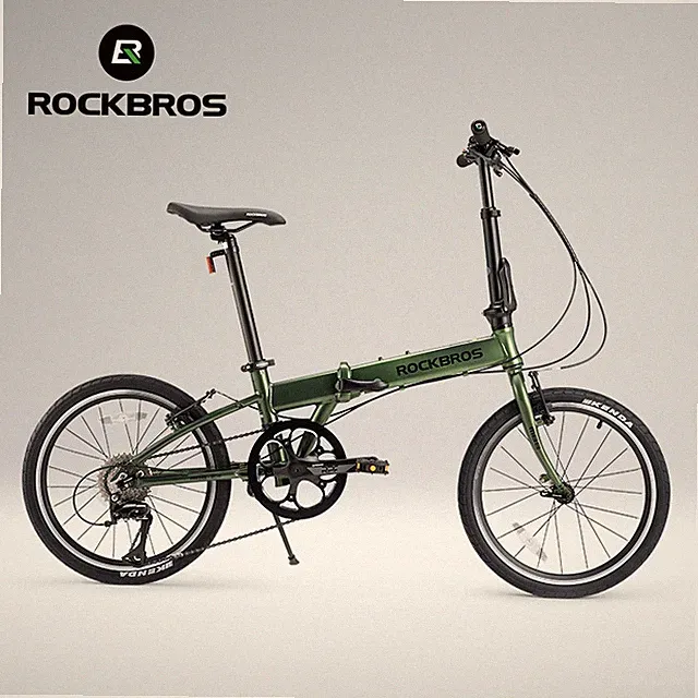 ROCKBROS Folding Bicycle 20" Shimano RD-M3020 8-Speed V brake11–32TCassette F/V