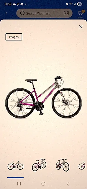 Schwinn 700C / 28" Circuit Women's Hybrid Bike, 21 Speed, Gray / Purple (In Box)