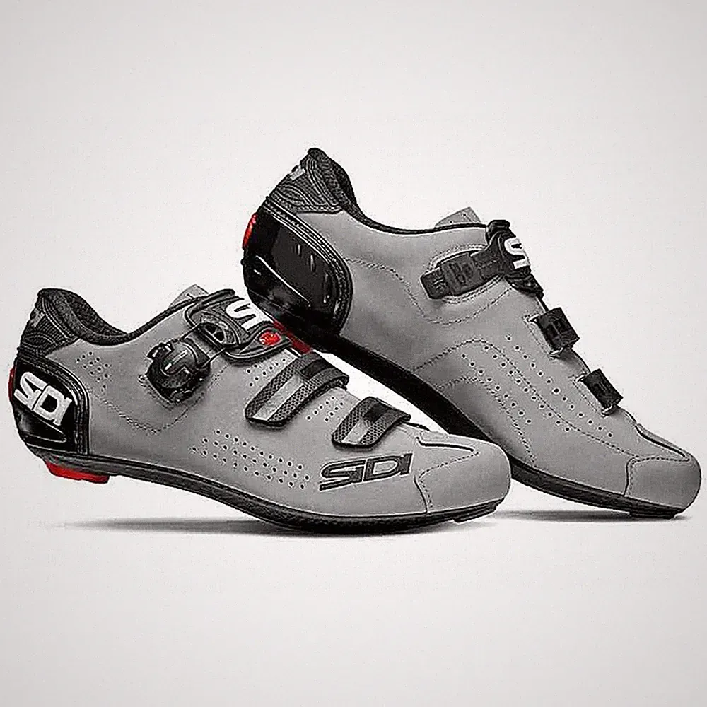Sidi Men's Alba 2 Road Bicycle Cycling Shoes Black/Grey EU 42.5 / US 8.4 NEW