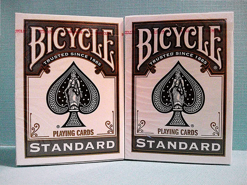 TWO NEW SEALED DARK GRAY BICYCLE STANDARD PLAYING CARDS DECKS (2013)