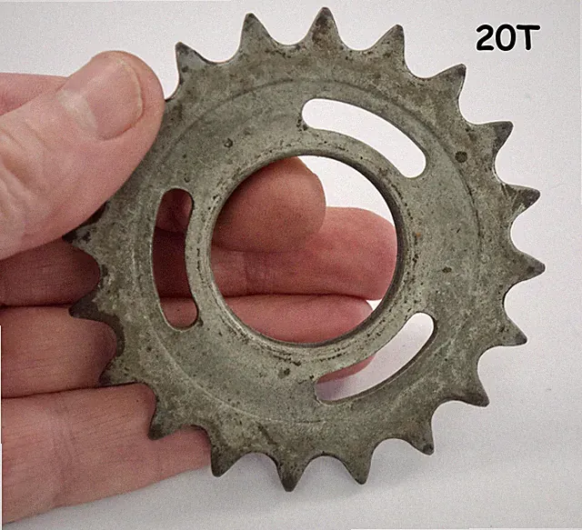 Used 20T Vintage Track Cog 3/32" Chain Pista Bike Fixed Gear Unicycle