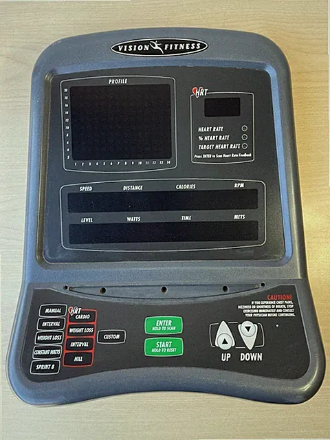Vision Fitness HRT R2600 Recumbent Bike Display Console Monitor OEM