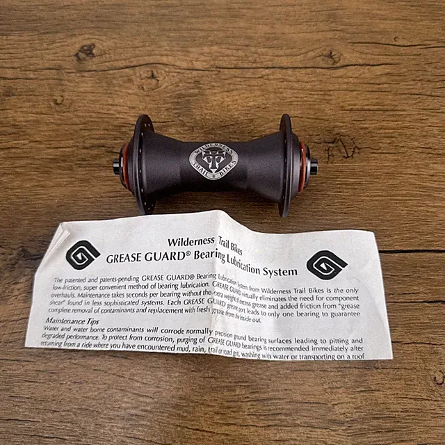 Wilderness Trail Bike Grease Guard - 100mm QR 28h Front Hub NOS Vintage MTB NEW