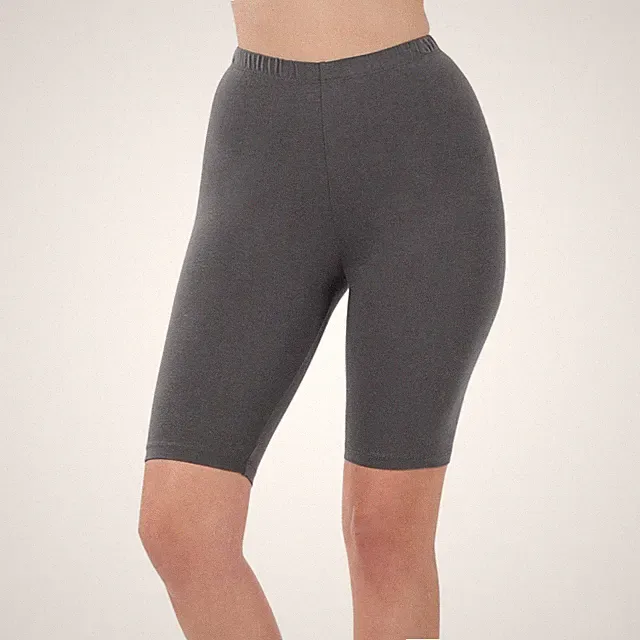 Zenana Women’s Bermuda Biker Shorts Cotton Stretch 10” Inseam Leggings